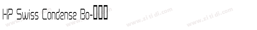 HP Swiss Condense Bo字体转换